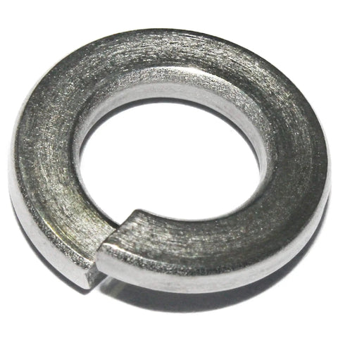 Split lock washer, 1/4 inch, stainless steel, close-up view