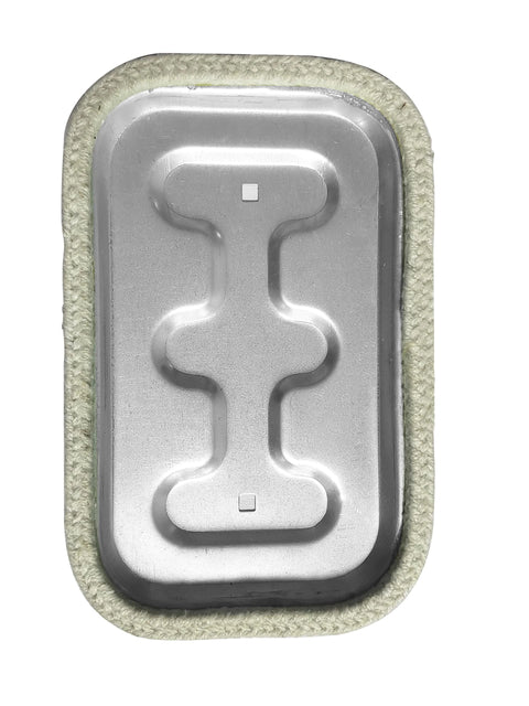 Grease duct access door, 10 in x 6 in, metal panel with beige gasket for high-temperature grease ducts