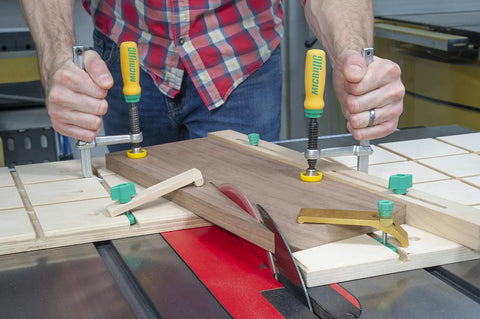Matchfit Dovetail Clamps 2 Pack With Hardware Pack For Dovetail Grooves And One Half Inch 14 Degree Router Bit Profiles Quick Clamp System