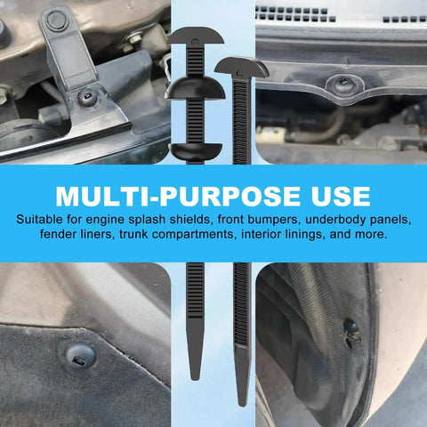 Heavy Duty Car Fastener Kit No Hassle With 50Pcs Nylon Universal Cable Tie Buckles And Self Locking Zip Ties for car repairs
