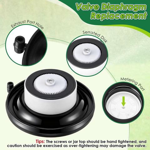 Gulfmew 4-pack 1'' PGV valve diaphragms with serrated disk and metering port assembly.