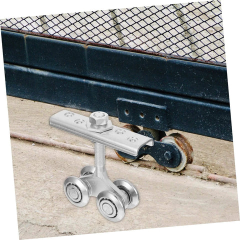 Heavy Duty Door Track Roller For Smooth Sliding Cabinets, Closets, And Kitchen Doors, Durable Steel Track Roller shown installed