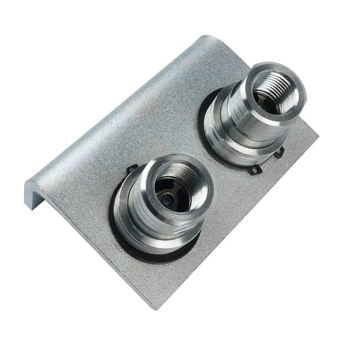 Half Inch NPT Silver Plated Ag Push Pull Hydraulic Quick Release Coupler with Breakaway Mount Bracket