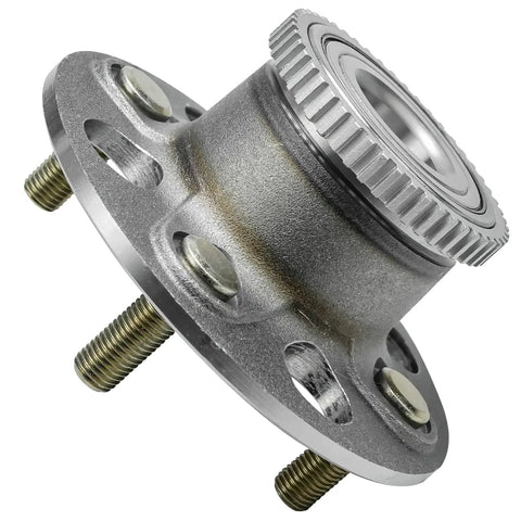 Pair Rear Wheel Hub And Bearing Assembly For Honda Civic 2001 To 2005 And Acura EL 2001 To 2005 4 Lug With ABS Replacement Kit Premium Quality Direct Fit Includes Two Hubs For Quick And Solid Install close-up view