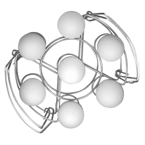 Stainless Steel Wire Egg Racks Set Of 2 For 6 Quart And 8 Quart Cookers Holds 7 Eggs Per Rack Stackable