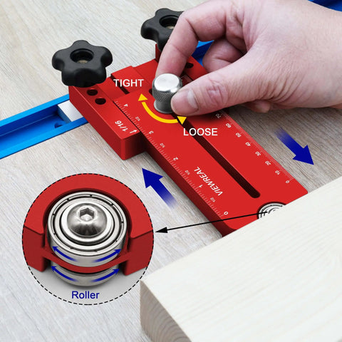 Thin Rip Jig For Table Saw With Extended Fence Guide Works With Router Tables And Saw Systems in use on wood project