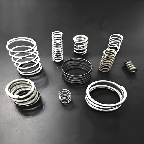 Stainless steel music-wire springs, full-hard, in assorted diameters