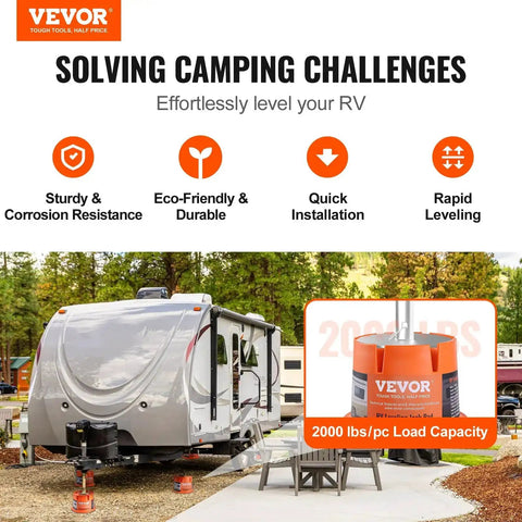 RV with Trailer Jack Block 2000 Lbs Capacity Per Block For No Sweat RV Leveling Polypropylene Camper Stabilizer Blocks
