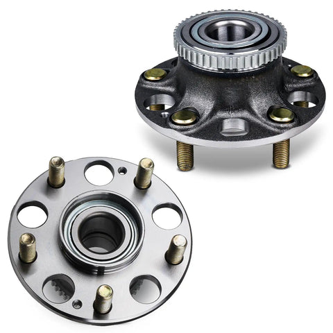 Rear Wheel Hub And Bearing Assembly Replacement 512188 For Acura TL 2004 2008 And Honda Accord 2003 2007 5 Lug Pair, top and side view