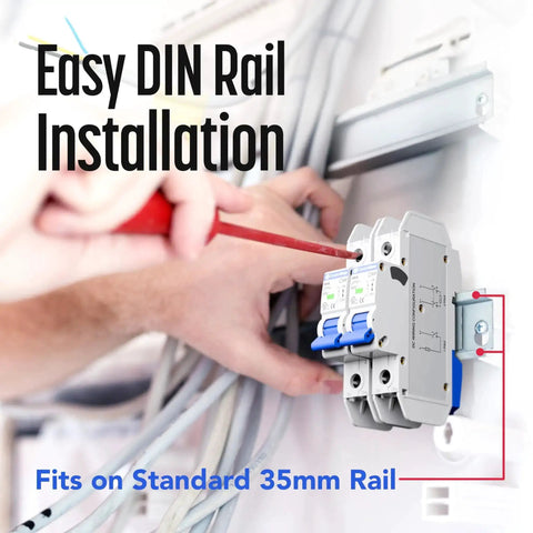 UL489 Listed Mini Circuit Breaker 5 Amp C Curve for 277VAC 60VDC installation on 35mm DIN rail