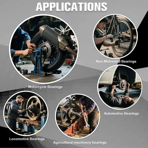 Applications of All-In-One 36-In-1 Bearing Puller Kit For Blind Hole Removal With 3 Jaw Hooks And Bearing Separator