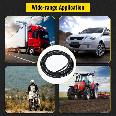 Hydraulic hose coil, 50 ft rubber with steel braid, 1/2 in ID, 5000 PSI, -40°F to 250°F
