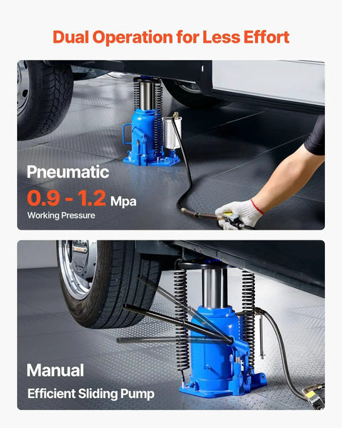 Air Hydraulic Bottle Jack 32 Ton Floor Jack With Manual Pump And Pneumatic Lift lifting vehicle
