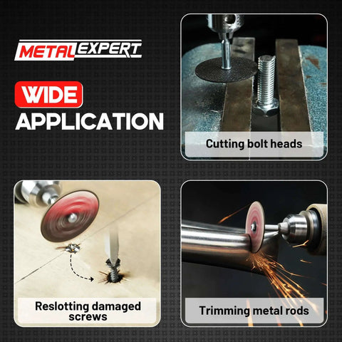 Heavy Duty Fiberglass Reinforced Cut Off Wheels for Rotary Tools 1.5 Inch by 0.125 Inch, 32 Pack With Mandrels in use