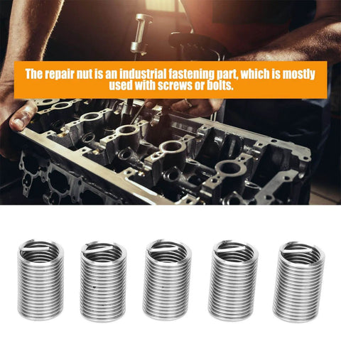 20Pcs Wire Thread Inserts Kit For M12 By 1.5 Threads, Stainless Steel Helical Screw Repair Sleeves, machinery fixing