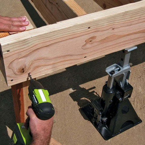 3 Ton All In One Hydraulic Bottle Jack And Jackstand With Ratcheting Safety Bar used in woodworking setup