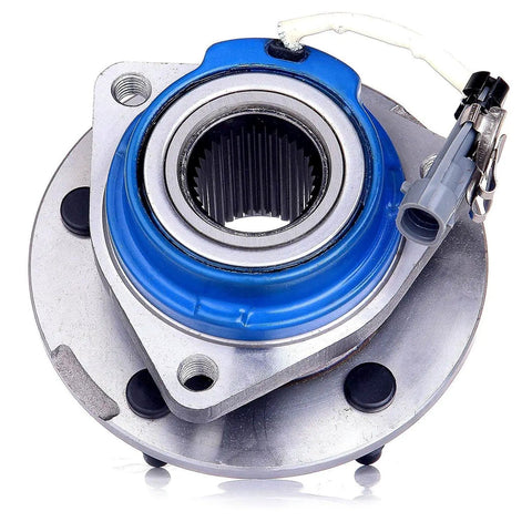 Close-up of a wheel hub bearing from the Front CV Axle Half Shaft Assemblies And Wheel Hub Bearing Kit For 06 11 Cadillac DTS 00 05 DeVille