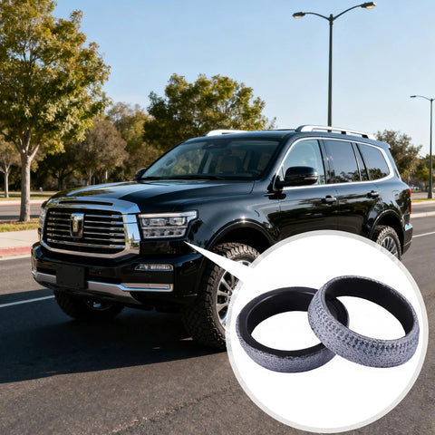 Exhaust donut gasket pair, 2.5 inch (65mm), graphite, high-temp for SUV/truck exhaust flanges