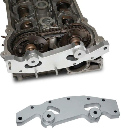 Double Vanos Twin Camshaft Alignment Timing Locking Tool Kit for BMW M52 M52TU M54 M56 Engines close-up view of cam alignment