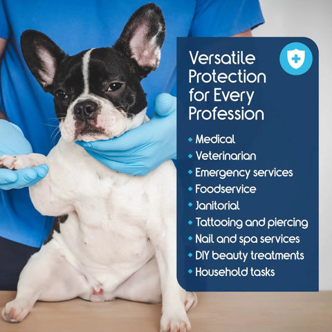 Nitrile Vinyl Blend Exam Gloves Disposable Latex Free For Food Prep And Cleaning