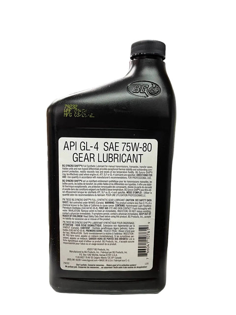 Syncro Shift II Gear Lubricant For Manual Transmissions And Transaxles With Pocket Screwdriver Kit, bottle front view