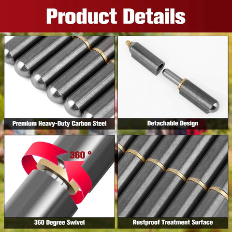 Six Pcs Weld On Bullet Barrel Hinges For BBQ Smoker Carbon Steel Heavy Duty Weldable Hinges Four Inch Product Details