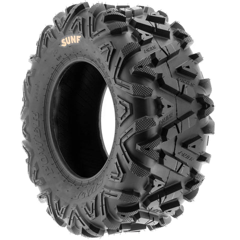 All Terrain UTV Tire Set 27x9-12 Front And 27x11-12 Rear Tubeless 6 Ply A033 Durable ATV Tires For Mud Sand And Rocks Set Of Four