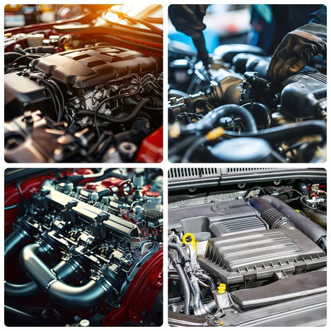 113 Piece Automotive Vacuum Connector Set For Vacuum Hose Tubing Fittings Including Straight Reducer Tee Connectors 12 Sizes Built Tough For Cars Trucks And DIY Repairs used in engine bay maintenance, close-up view of engine components.