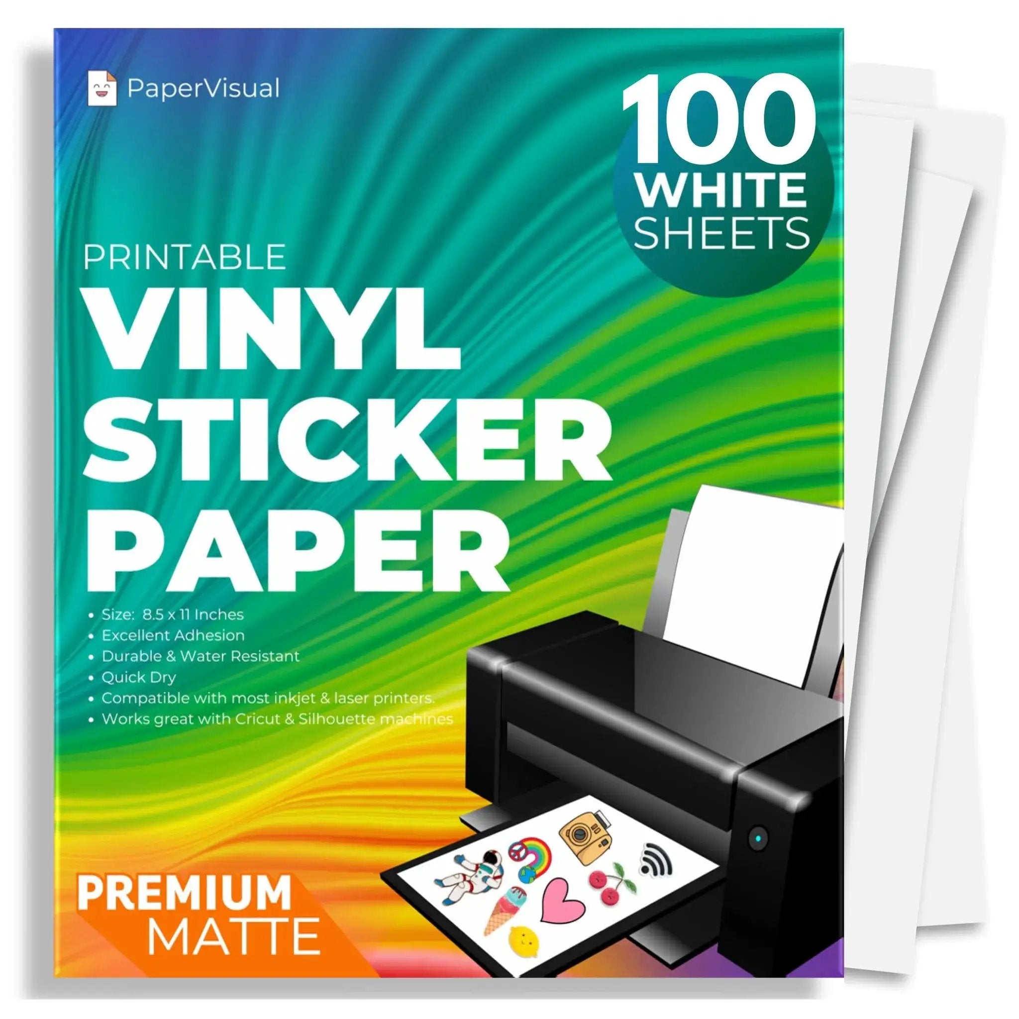 waterproof printable vinyl sticker paper 70 sheets 🍁