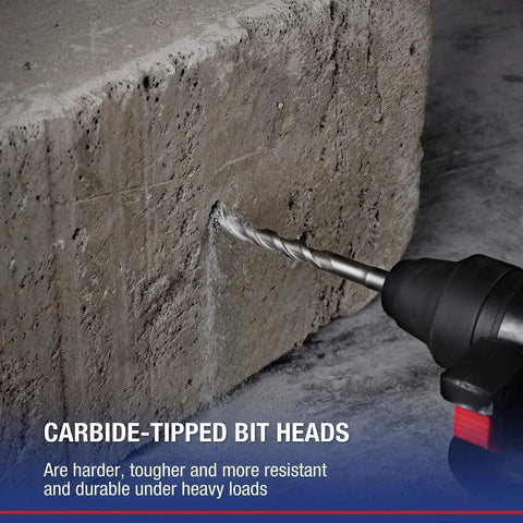 12mm By 150mm Masonry Drill Bit Carbide Tipped For SDS Rotary Hammer And Impact Drills drilling concrete
