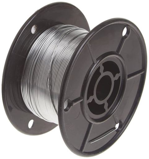 Durable 350 Ft 17 Gauge Galvanized Steel Wire Coil For Fencing And DIY Projects With 125-145 Lb Break Load And High Tensile Strength Fi-Shock WC-350, on a spool