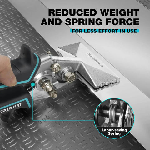Rugged Pro Grade 3 Inch Sheet Metal Bender With Ergonomic TPR Handle, Straight Jaw Hand Seamer For Bending Seaming And Flattening Metal In Tight Spaces