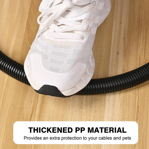 Flame Retardant Half Inch Split Wire Loom Tubing 25 Feet Includes No Fuss Easy Installation Tool Durable Polypropylene Wire Covers
