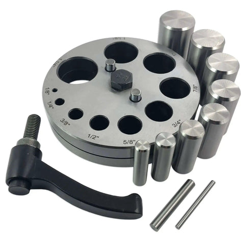 Pro Grade Extra Large Circular Disc Cutter Set With 10 Swivel Handle Disc Punches From 2 mm To 31 mm For Jewelry Making And Metal Craft