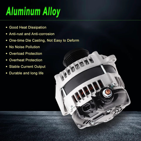 Alternator Replacement For Chevy Silverado 2015-2019, Express 2021-2023, Suburban Tahoe 2015-2020, Savana 2021-2023