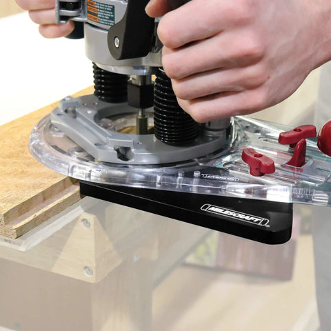 Edge And Mortise Router Guide For Straight And Curved Edges Universal Fit For Plunge And Fixed Base Routers with built-in mortise guide