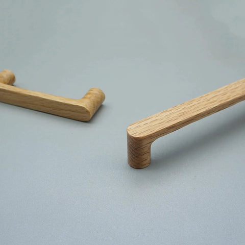 6 Pack White Oak Wood Drawer Pulls Rustic Cabinet Handles For Dresser And Kitchen Furniture Hardware 3 Inch Center To Center Spacing.