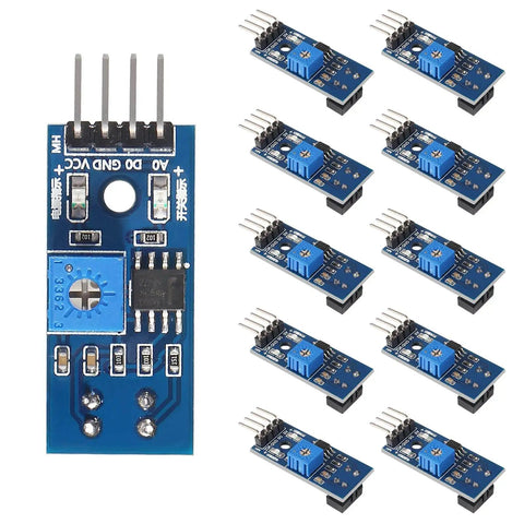 10 Pcs TCRT5000 Infrared Reflective Sensor Module For Arduino Smart Car Robot, IR Photoelectric Switch with blue board