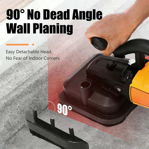 Four Head 3800W Concrete Floor Grinder Be A Real Workhorse With Extendable Rod for 90-degree wall corner polishing demonstration