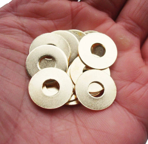 15 Pack Brass Pivot Pin Washers For CQC 7 Series EDC Pocket Knife Folding Knives Replacement Gaskets in hand