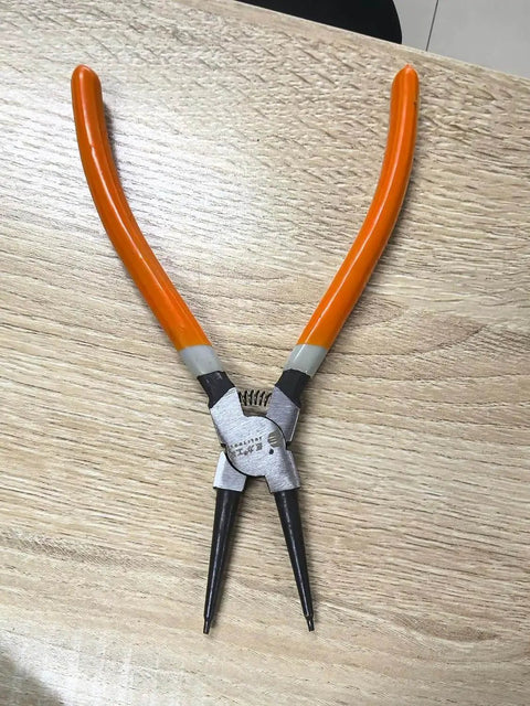 Extra Long 7 Inch Built Tough Heavy Duty Retaining Ring Pliers For External Circlips Snap Rings Circlip Removal Slip Joint Side Cutting Needle Nose Pliers Set For Pro Grade Installations
