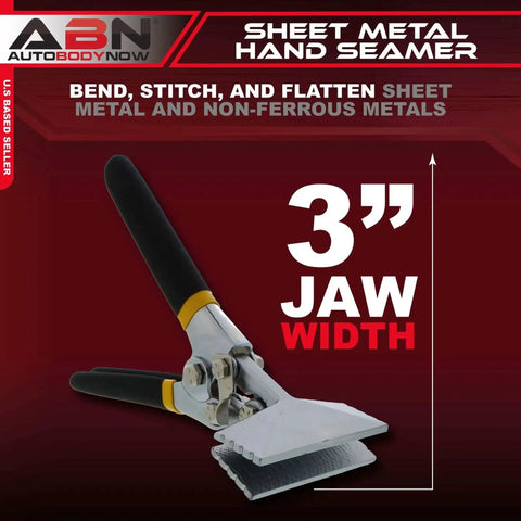 Hand Seamers Sheet Metal Tool 3 Inch Straight Bending Pliers For Roofing Siding HVAC Ductwork And Metal Projects