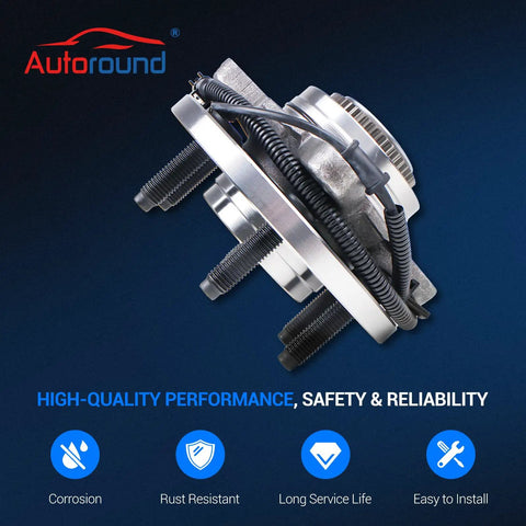 Front Wheel Bearing And Hub Assembly For 2011 2012 2013 2014 Ford F150 Expedition Lincoln Navigator 4WD 6 Lug With ABS Direct Fit Replacement Part 515142 Premium Quality