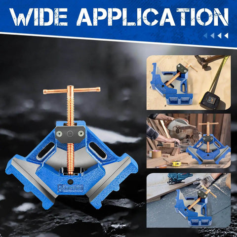 Heavy Duty Ductile Iron Welding Angle Clamp With 4.72 Inch Opening And 2.36 Inch Jaw Depth Powder Coated For Rust Resistance