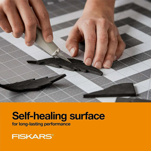 Ultra Large Self Healing Cutting Mat For Quilting And Crafts 24 By 36 Grid Surface With Double Sided Self Healing Layer in use