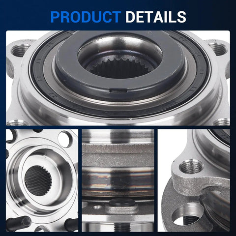 Durable OEM Grade Wheel Bearing Hub Assembly 513409 Pair For Kia Sorento 2016 To 2020 And Hyundai Santa Fe 2015 To 2019 Five Lug