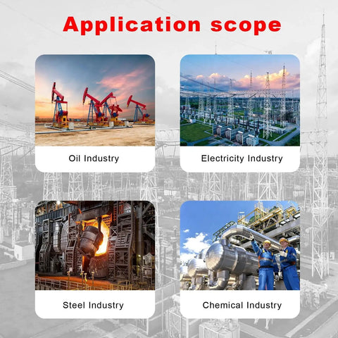 Application scope for Flexible Graphite Braided Compression Packing in oil, electricity, steel, and chemical industries.