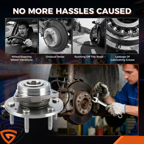 4WD Front Wheel Bearing And Hub Assembly With ABS for Silverado 1500 Tahoe Suburban Sierra Yukon XL Escalade 2014-2020