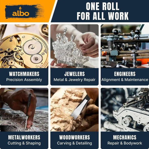 Watchmakers, jewelers, engineers, metalworkers, woodworkers, mechanics using Must Have 16 Piece Punch And Chisel Kit for various tasks