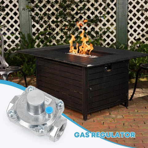 Gas Pressure Regulator For Liquefied Propane And Natural Gas With Five Inch Water Column Natural Gas Outlet And Ten Inch Water Column Propane Outlet in outdoor setting